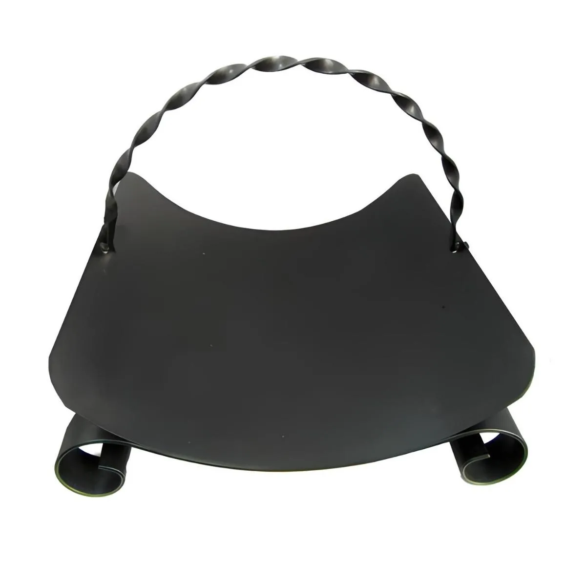 Visiodirect Panier à bûches Fer forgé - Noir