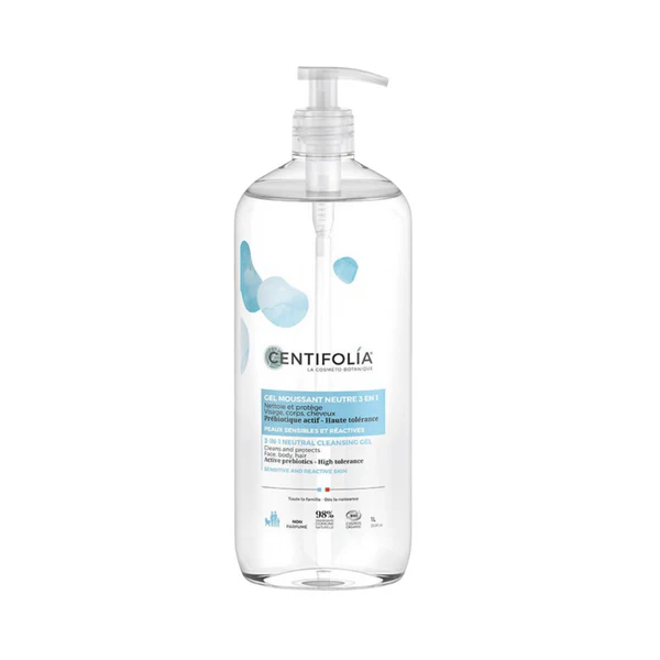 Centifolia Gel Moussant Neutre 3 en 1 - 1 L