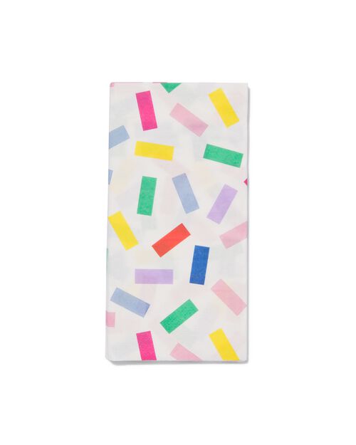 serviettes confetti 40 x 40 cm - lot de 12