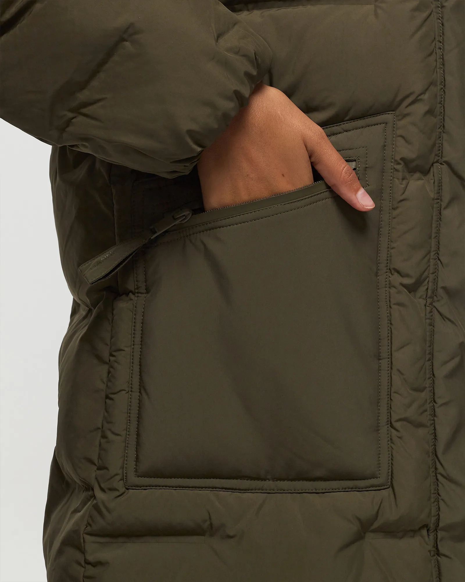 Ganni Soft Puffer Oversized Coat