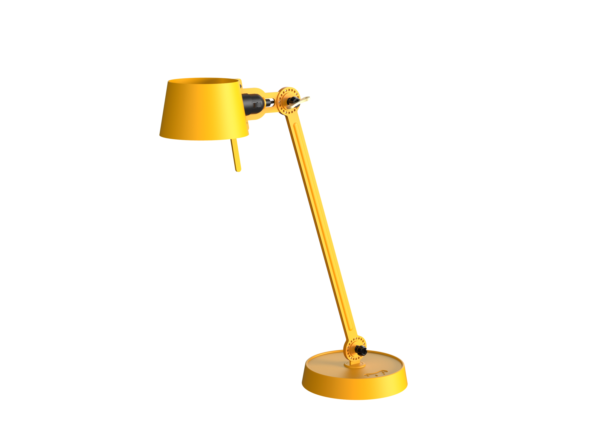 Bureaulamp Bolt met voet 1 arm sunny yellow