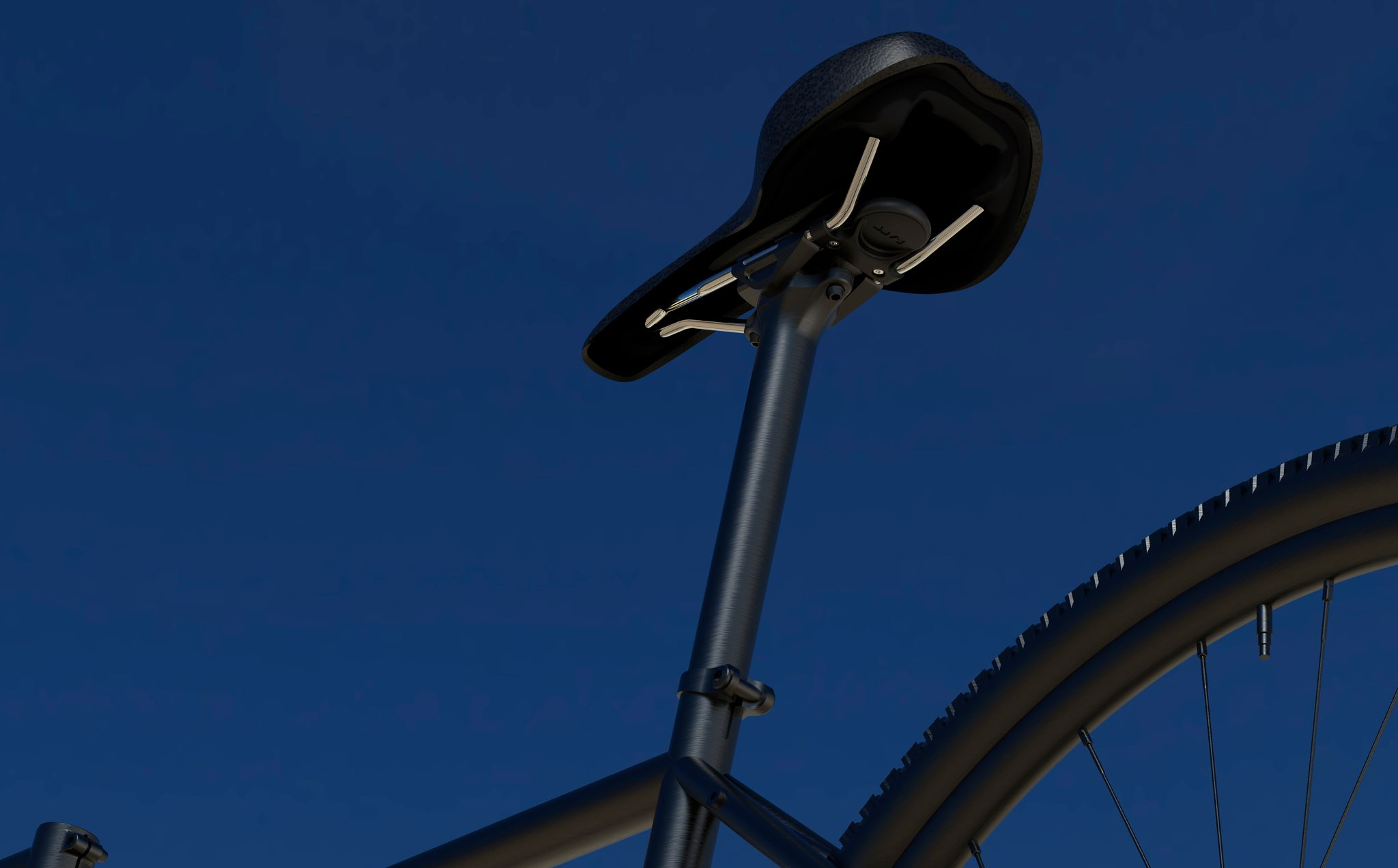 Bike Tag Saddle Mount Fahrrad Halterung Velo Sattel Halter für Apple AirTag (LT-AT-BS-BK) - Schwarz