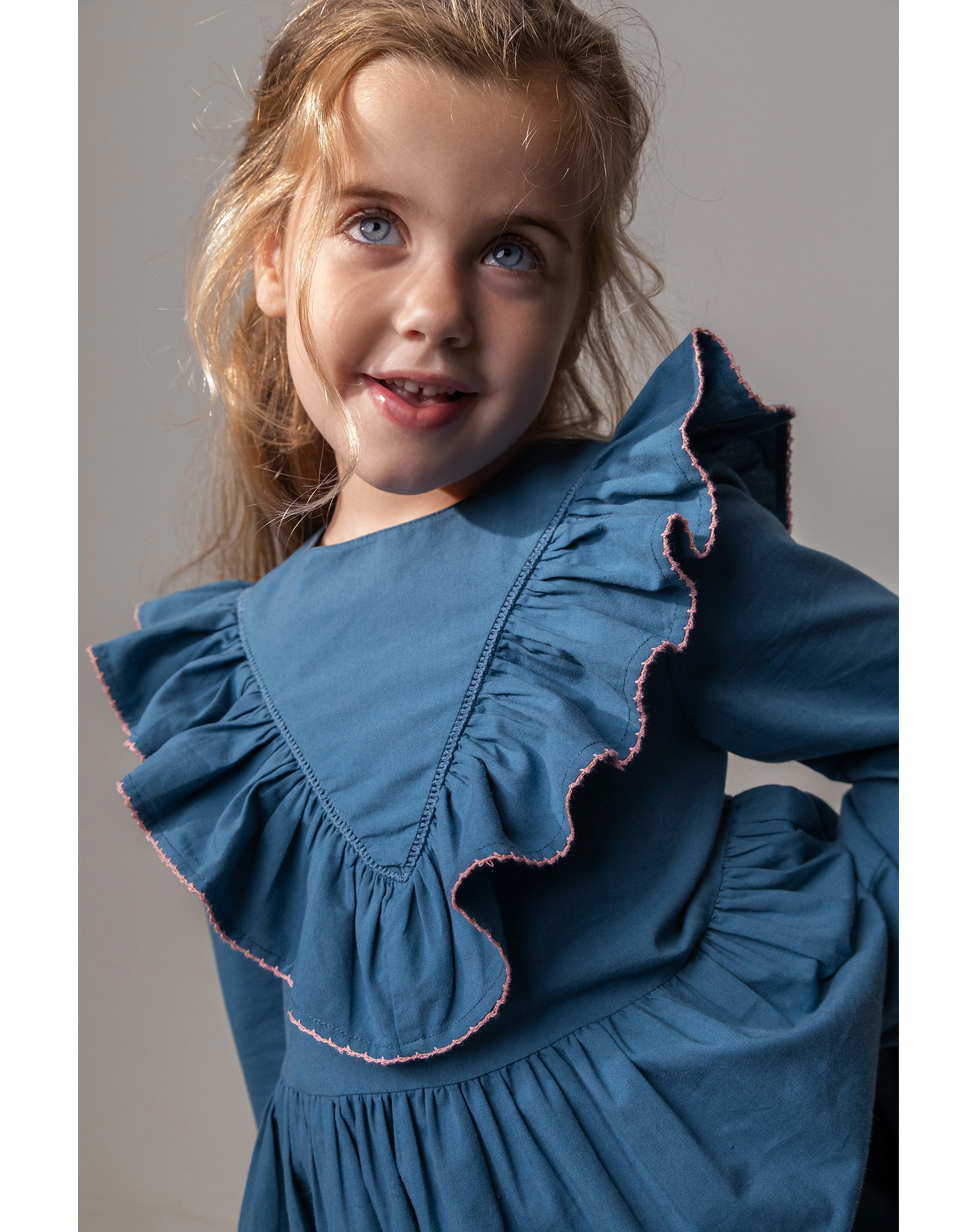 Langarmkleid DALJANA in teal
