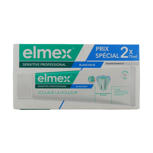 Dentifrice Elmex blancheur Sensitive Professional - Pharmacie des Drakkars