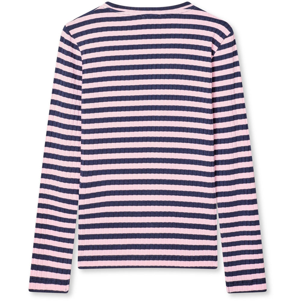 Køb Mads Nørgaard Parisian Night/Parfait Pink 5X5 Classic Stripe Talika Bluse