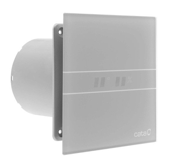 Cata E-100 GSTH badkamer ventilator met timer & vochtsensor 4W/8W Ø100mm zilver