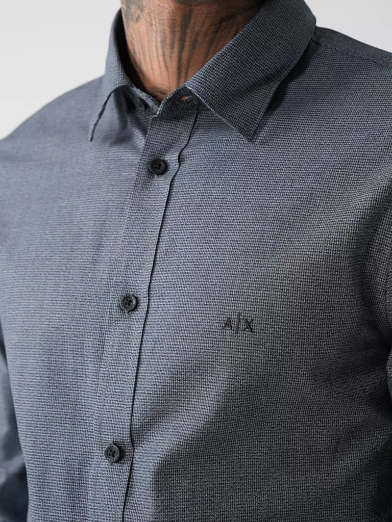 ARMANI EXCHANGE Jerseyhemd blau