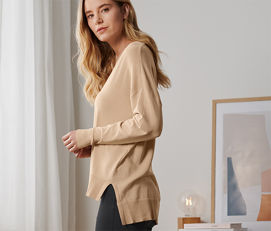 Feinstrick-Pullover