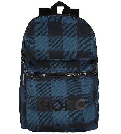 Björn Borg Rucksack - Blau/Schwarz m. Karos