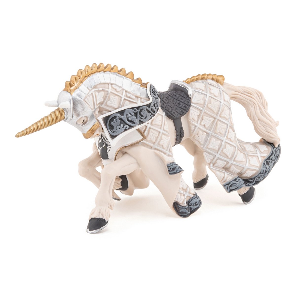 Cheval du Maître des armes cimier licorne