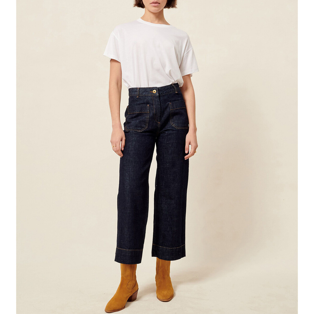 SESSÃO<br>Calças jeans largas, Seakey O