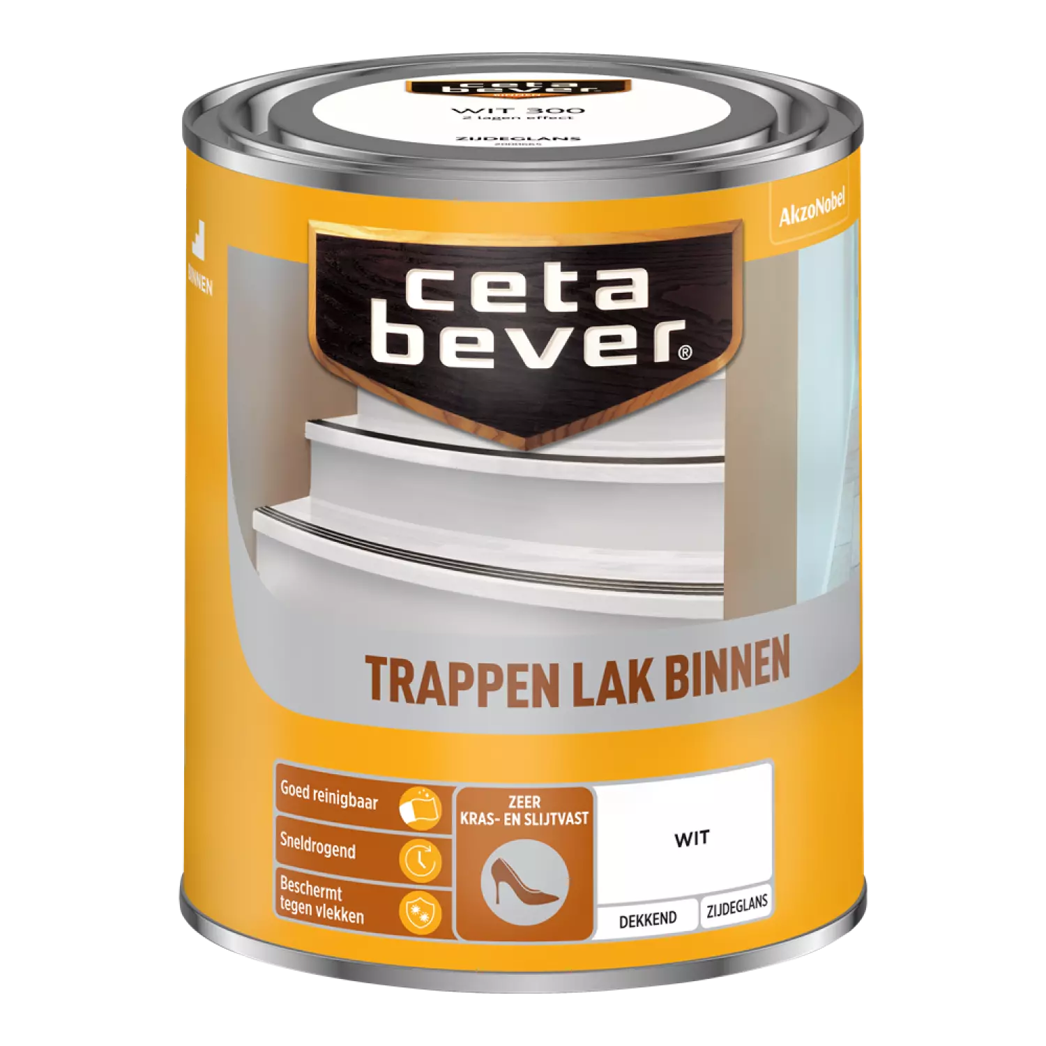 Cetabever Trappenlak Dekkend - Wit - 750ml
