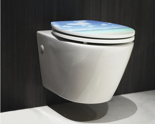 form&style Ahunui decor toiletzitting met soft touch en soft-close mechanisme