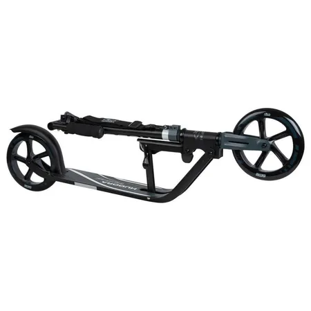 Hudora Big Wheel 205-City-Roller-Klappbarer Tretroller Scooter Roller, schwarz/anthrazit, 205 mm
