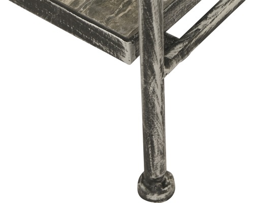 Siena Garden Felina ijzeren tuinplank, zilver