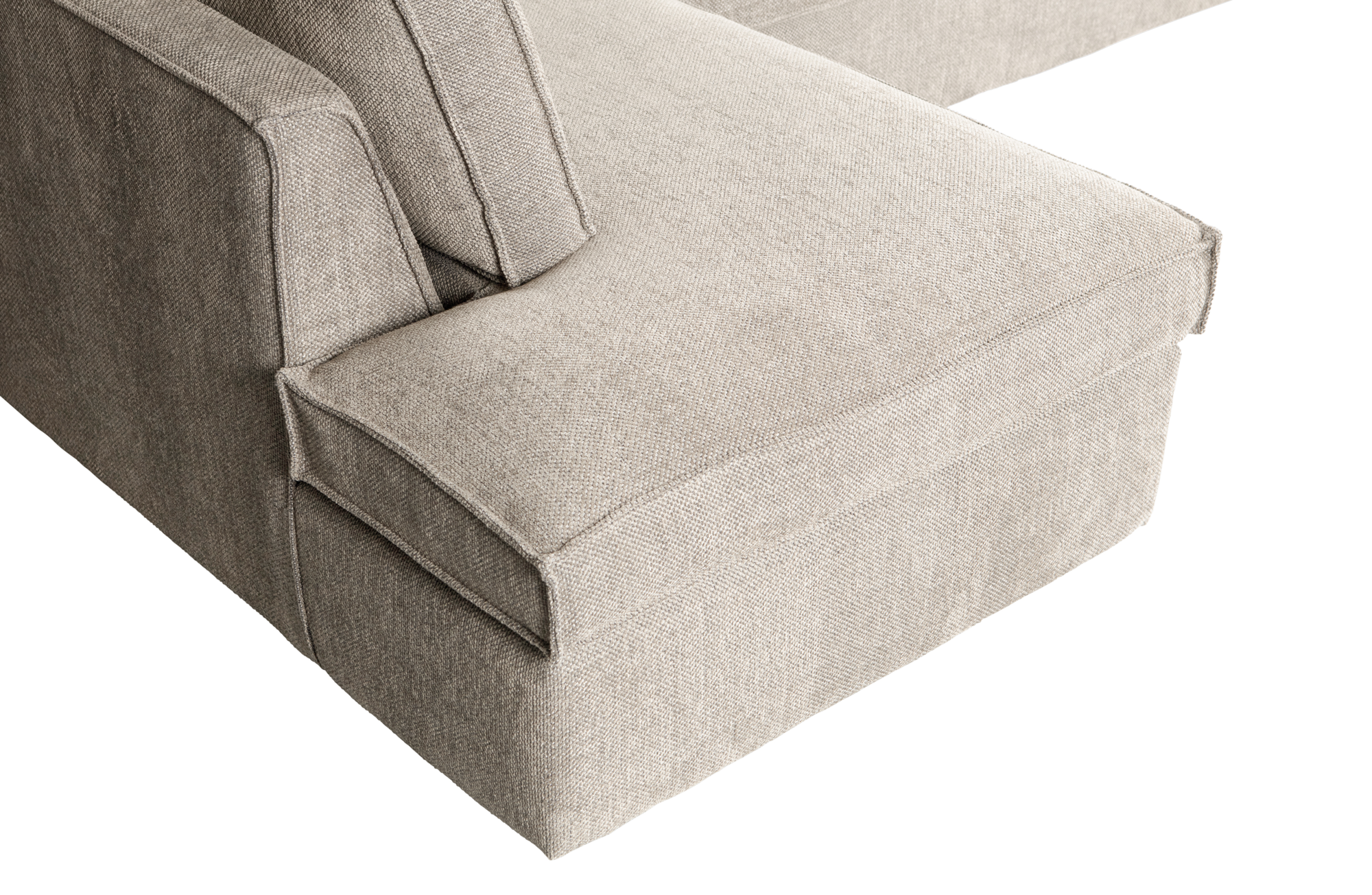 Hoekbank Freddie links - Naturel
