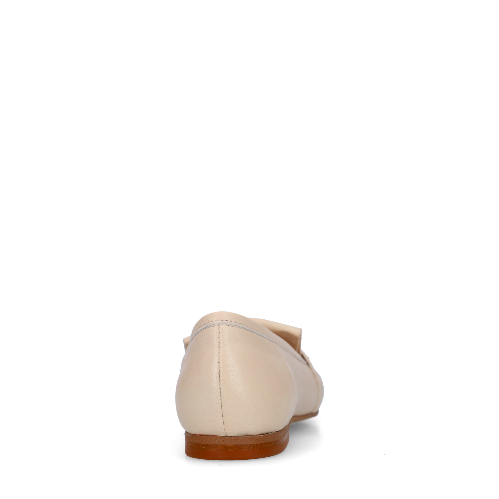 Off white leren loafers met gouden studs
