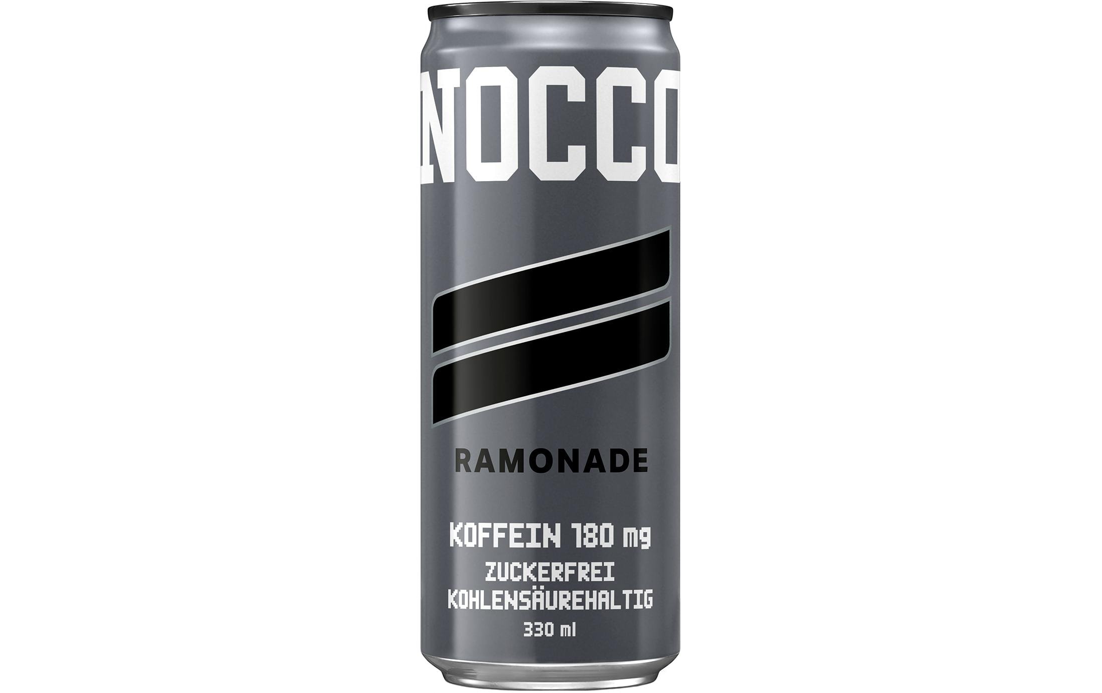 Sportgetränk Ramonade 330 ml, 24er-PackKohlensäurehaltiges Getränk mit Koffein, Grüntee-Extrakt und Vitaminen