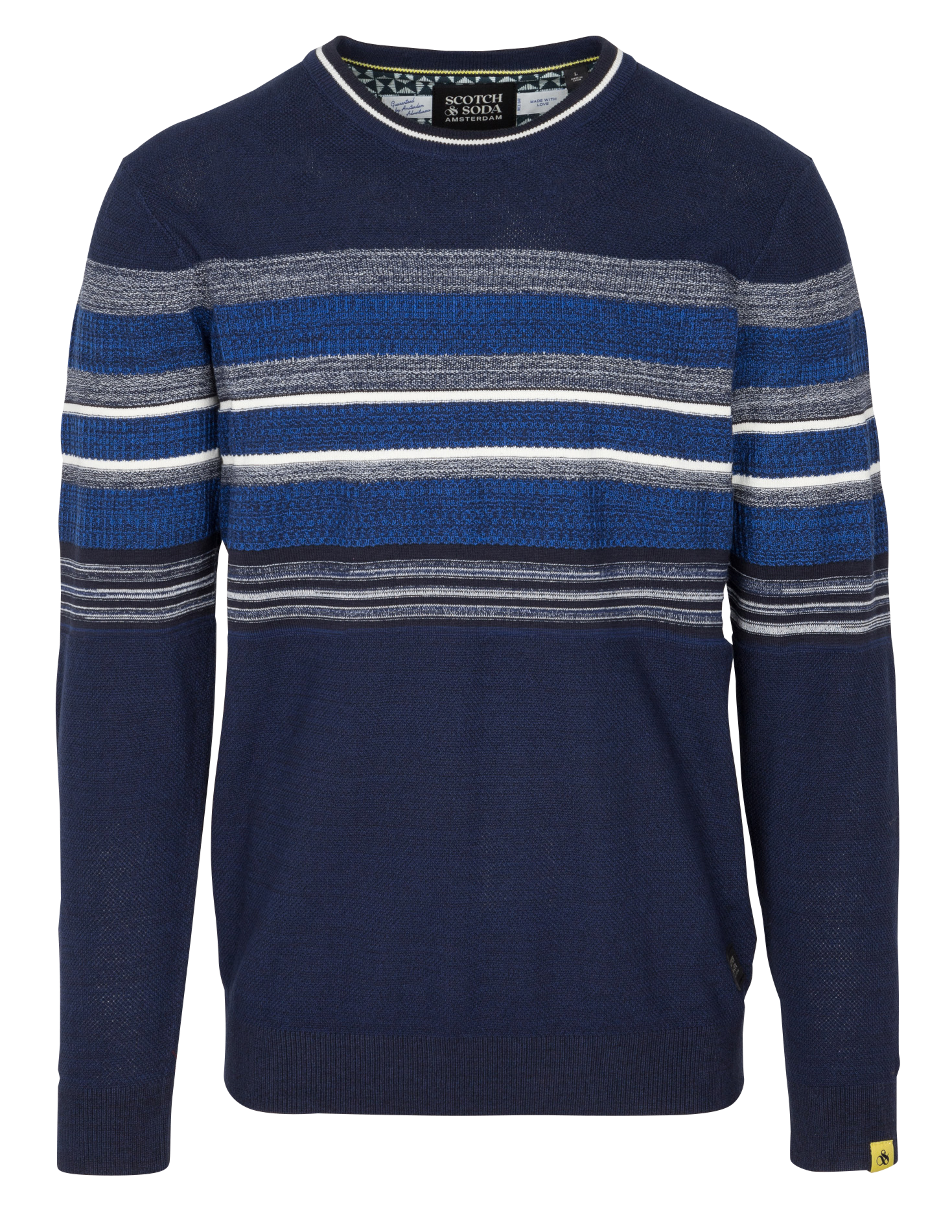 Pull col rond en coton organique | Noir