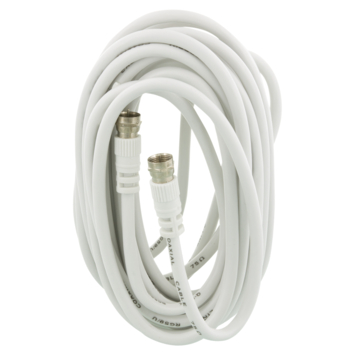 Q-Link coax kabel RG59 5 meter met F-connector wit