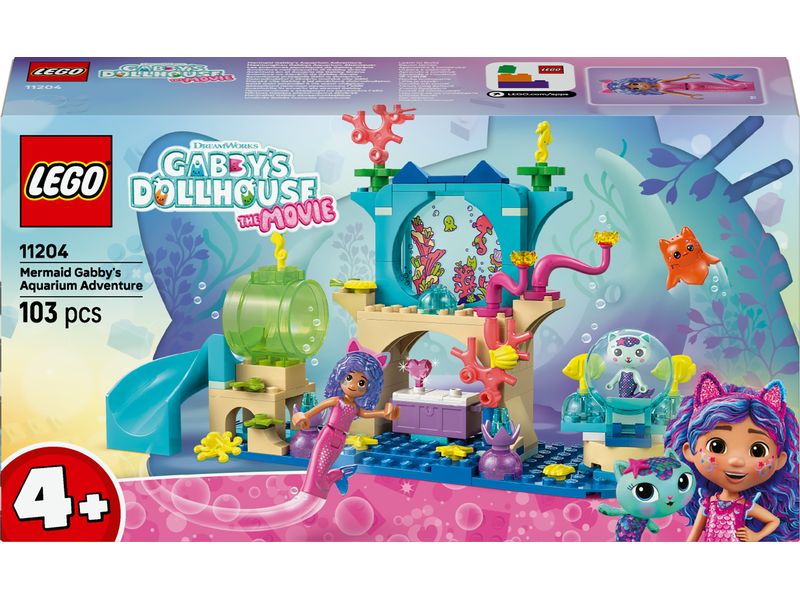 LEGO® Gabby's Dollhouse Meerjungfrau Aquarium Abenteuer 112 Ein buntes Aquarium zum Erkunden