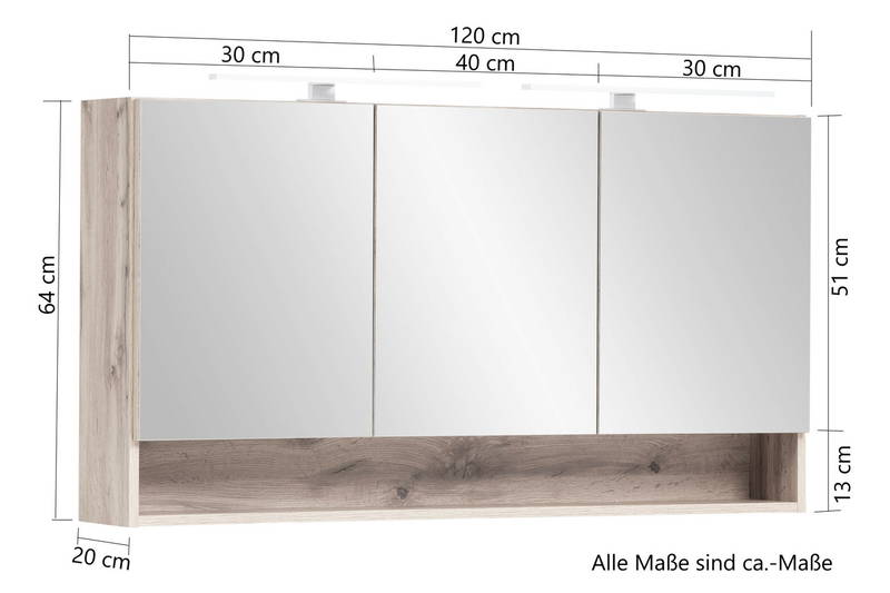 XORA Spiegelschrank VILLACH
