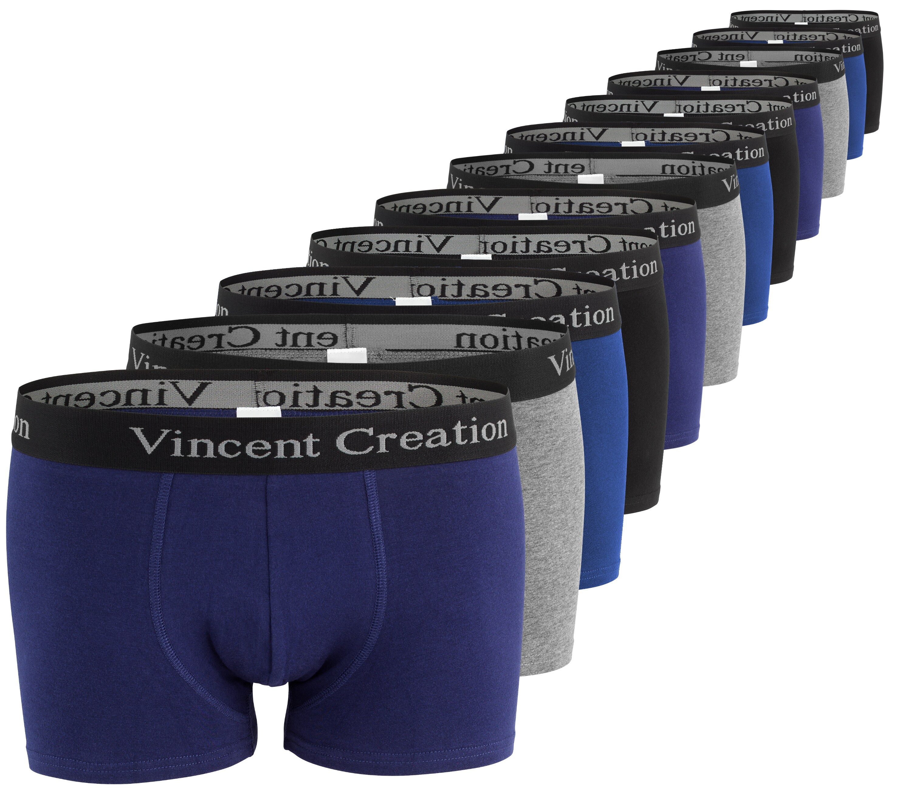 Vincent Creation® Boxershorts-Hipster 12 Stück
