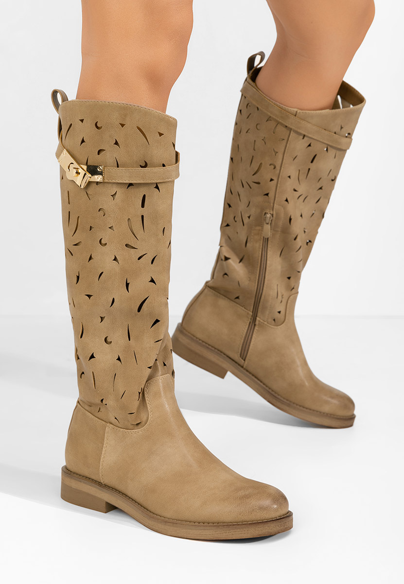 Bottes kaki Fara toc Florina