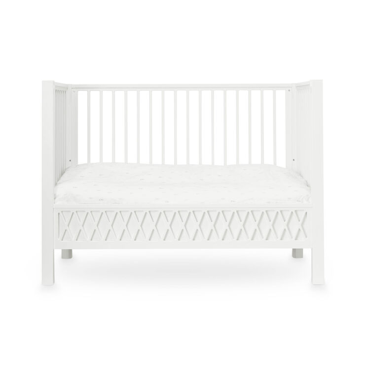 Cam Cam Copenhagen Harlequin Baby Bed 60x120 cm White