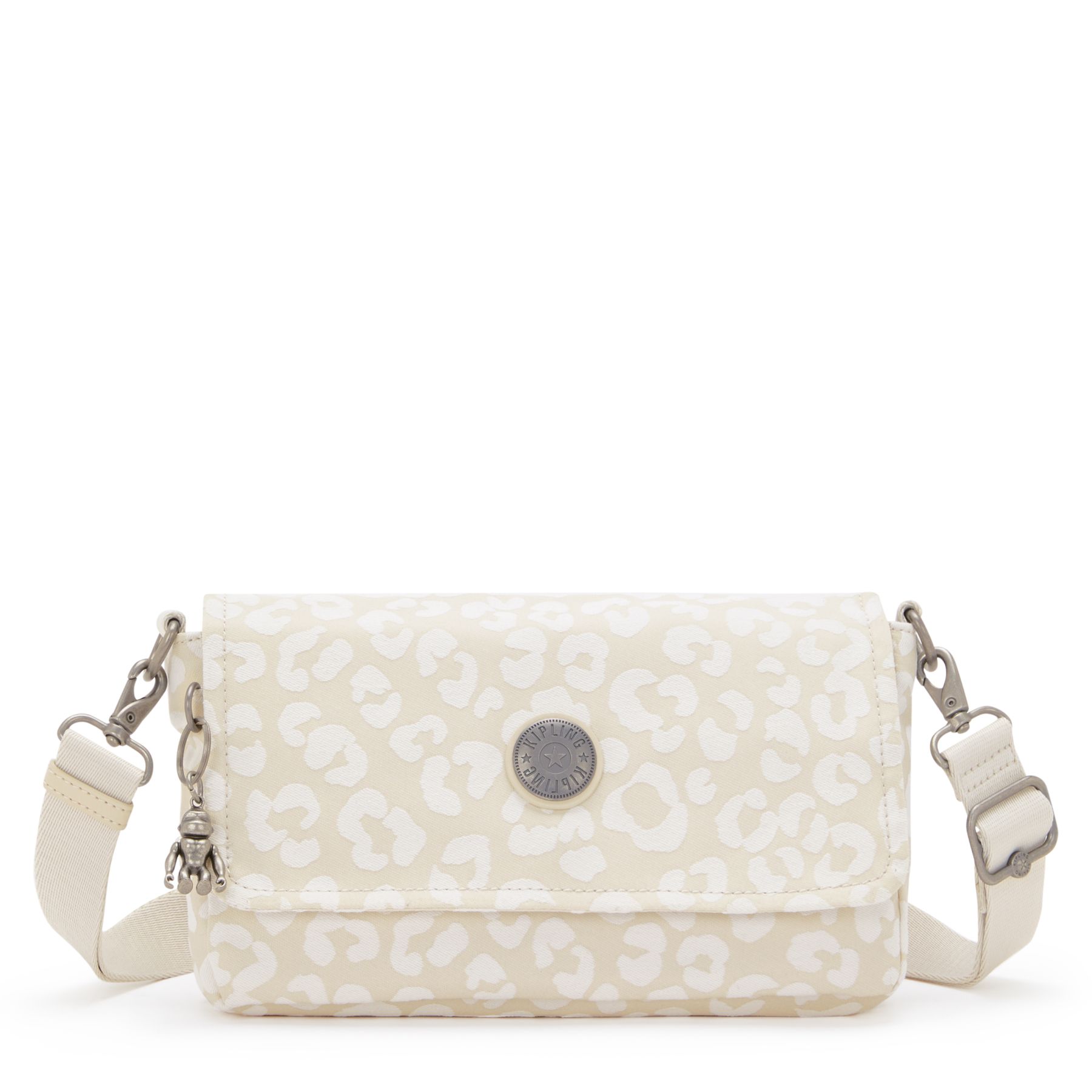 ARAS Petit sac à bandoulière avec sangle amovible - White Cheetah J