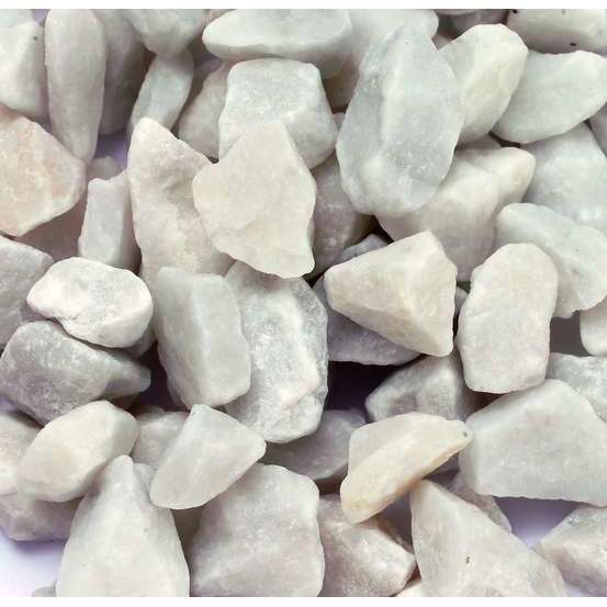 Gravier de marbre Carrare 12/18mm, blanc - 9kg