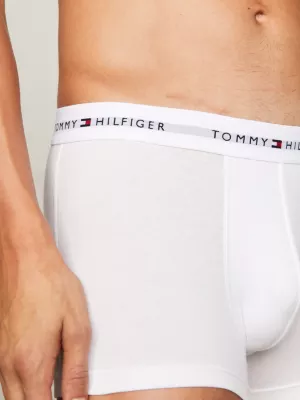 Conjunto com 3 Cuecas Boxer com Cós Elástico e Logo Essencial