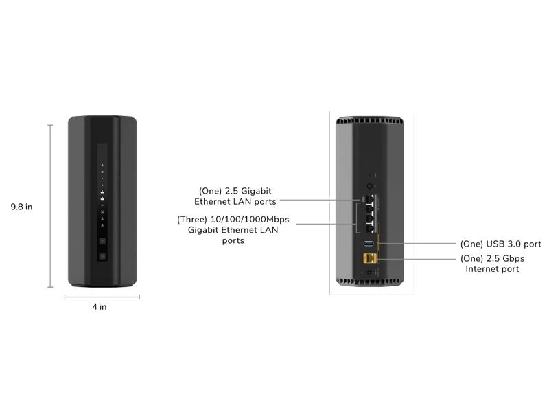 Netgear Dual-Band WiFi Router Nighthawk RS200 bis zu 6500 M Netgear RS200 Nighthawk WiFi 7 Router (bis zu 6.5 Gbps)