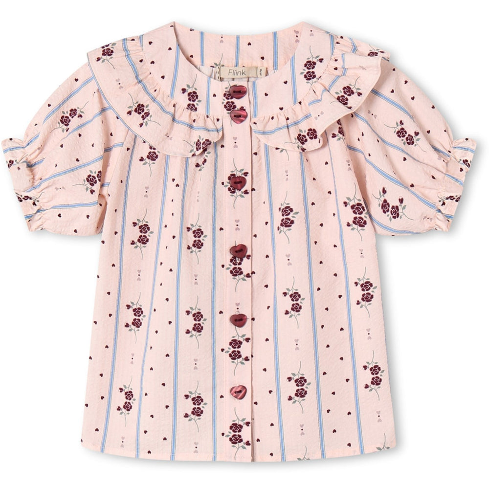 Køb Fliink Chalk Pink Aop Colombe Ss T-shirt