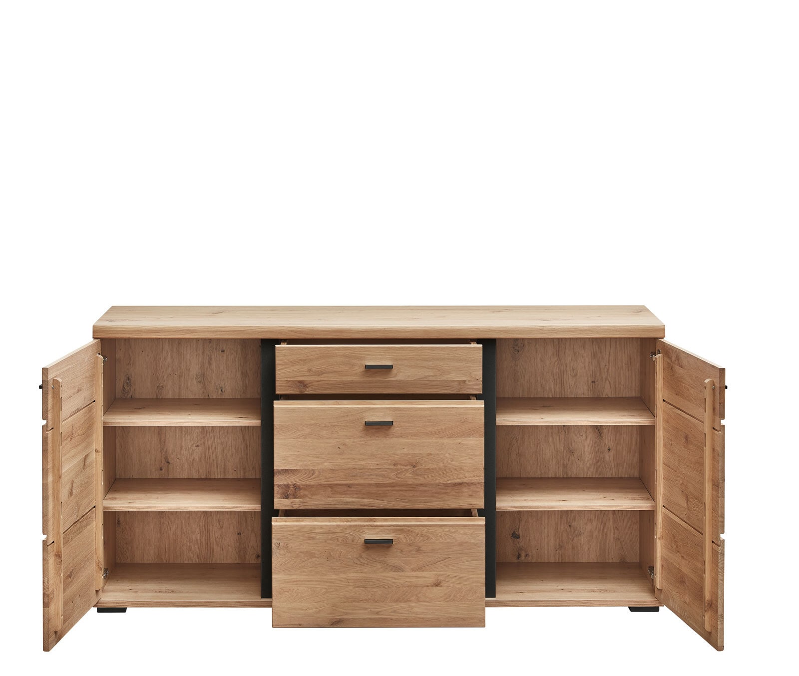 Sideboard Sonos II Front Altesche massiv gebürstet 170x86x42 cm