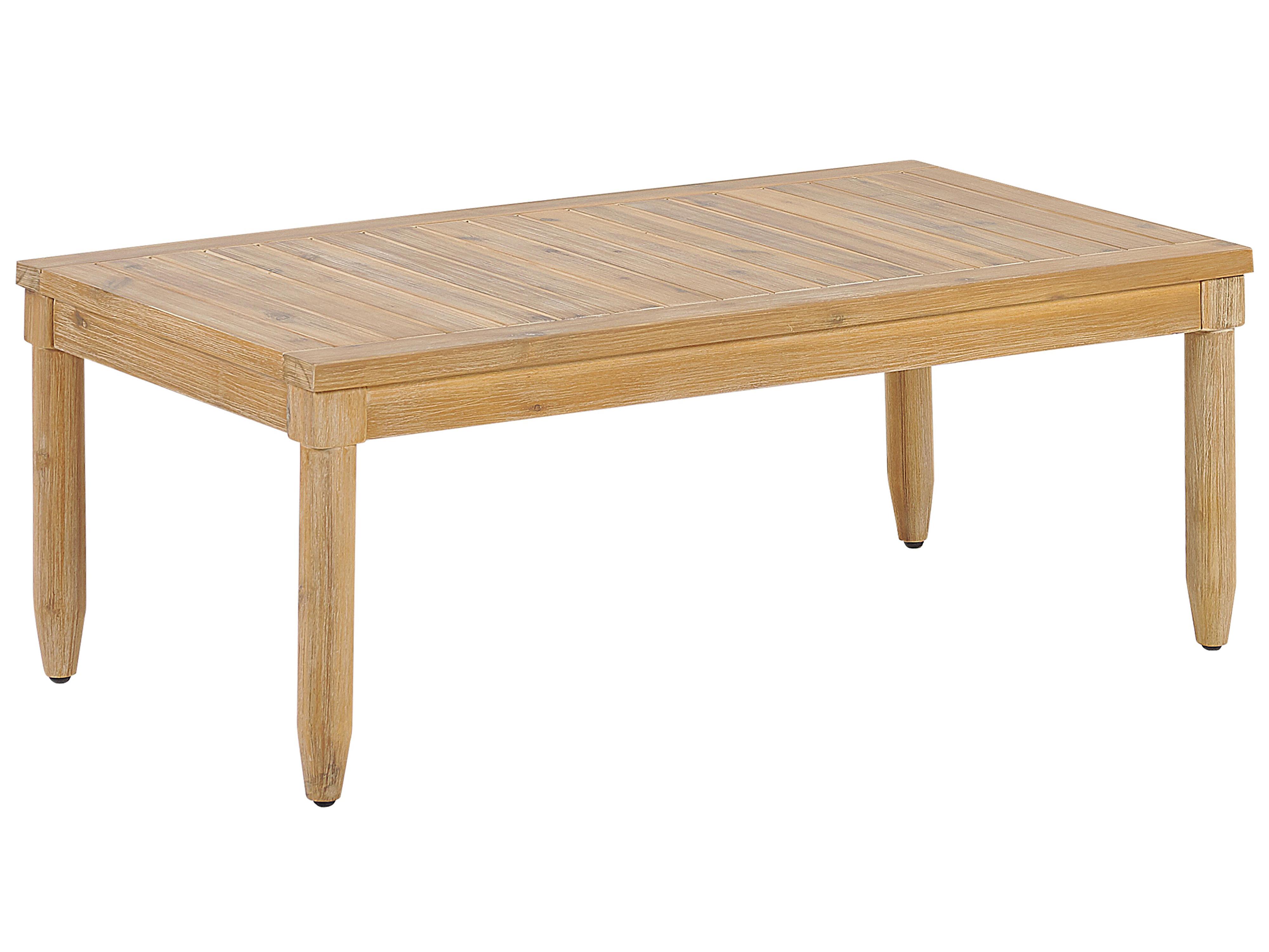 Loungeset met tafel 4-zits CREMONA rechtszijdig Acaciahout Gebroken wit
