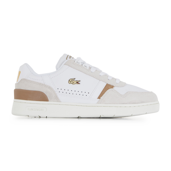 LACOSTE T-CLIP BLANC/BEIGE/OR