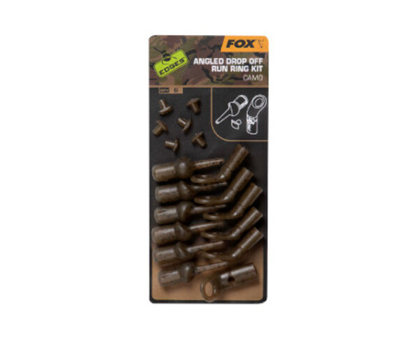 Kit Running Rig Fox Edges Camo Angled Drop off  6 pcs