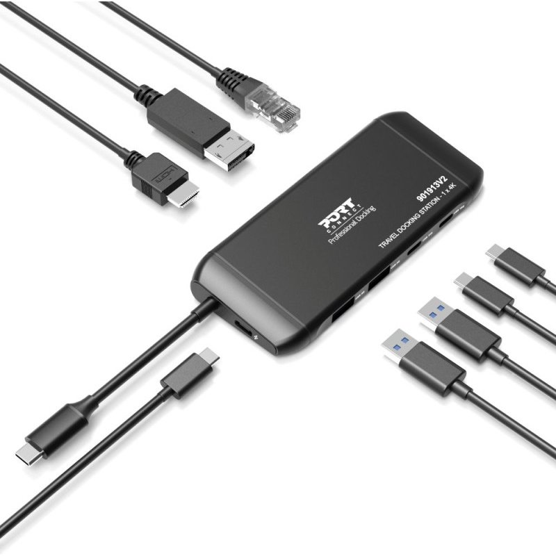 Port Designs PORT Connect Station d'accueil mobile 1 X 4K USB-C 7 périphériques 100W