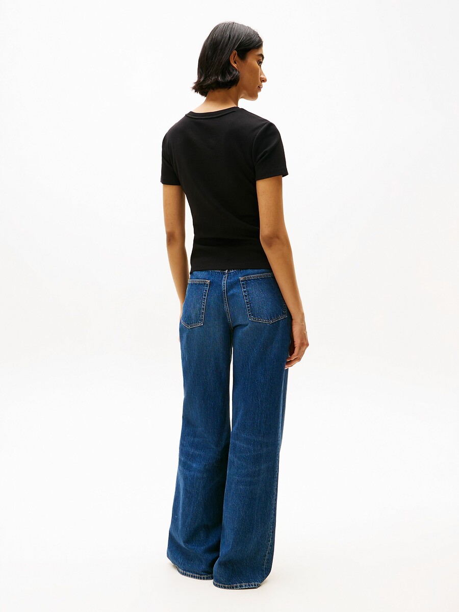 TOMMY HILFIGER<br>Camiseta de manga curta e gola redonda