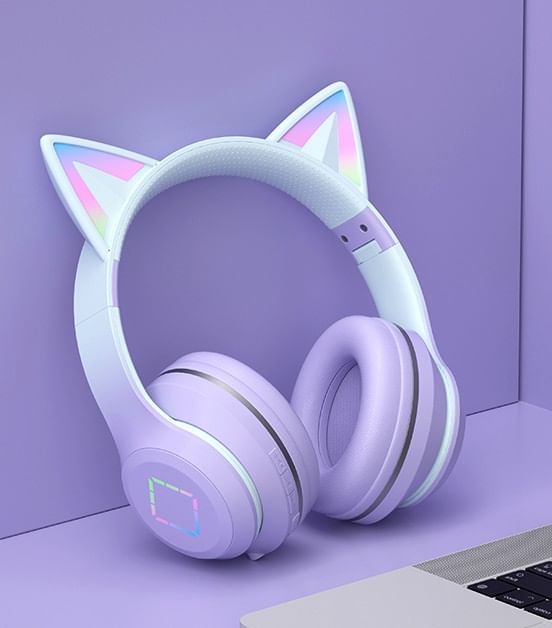 HOMTEC - Cat Ear USB oplaadbare Bluetooth hoofdtelefoon