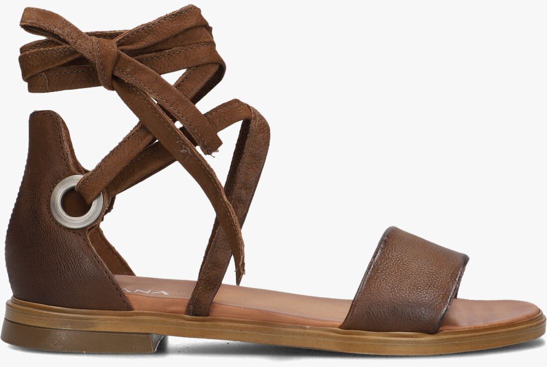 cognac ayana platte sandalen m05084
