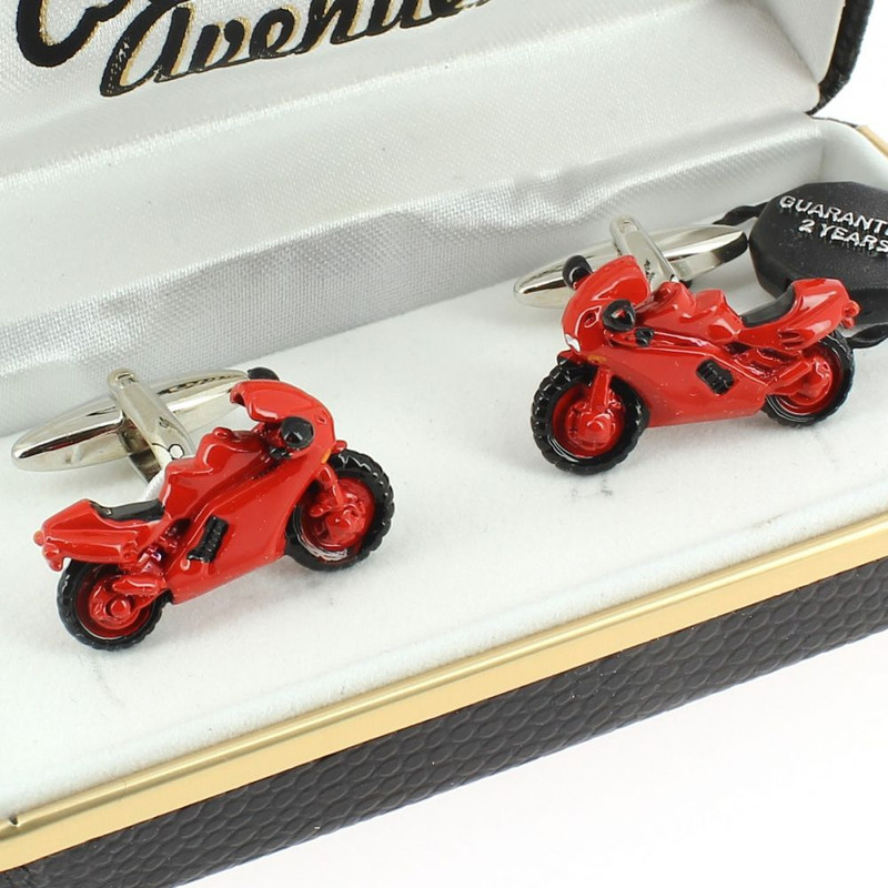 Boutons de manchette, Moto rouge
