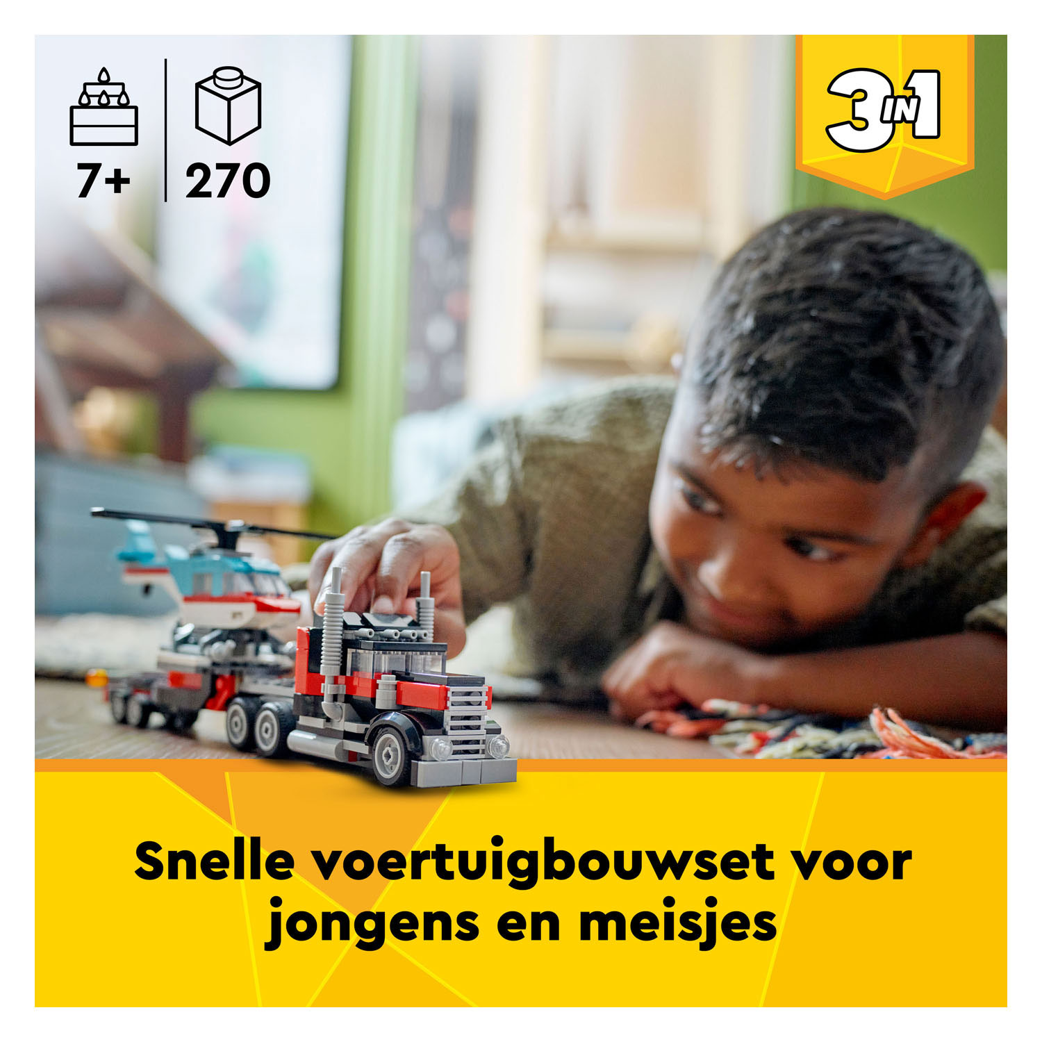 LEGO Creator 31146 Truck met Helikopter