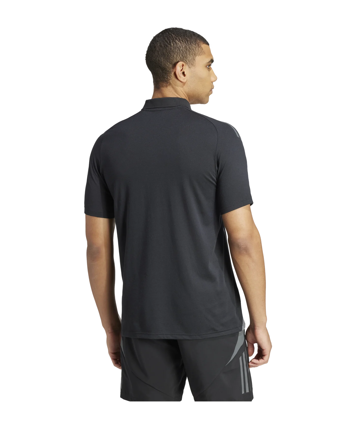 adidas Tiro 24 Comp Poloshirt Schwarz Grau