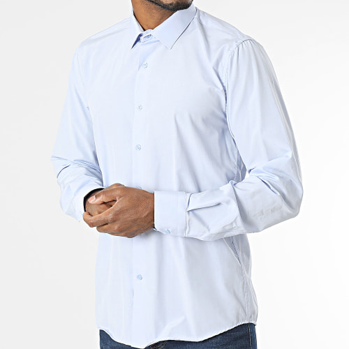 Chemise Manches Longues Bleu Clair