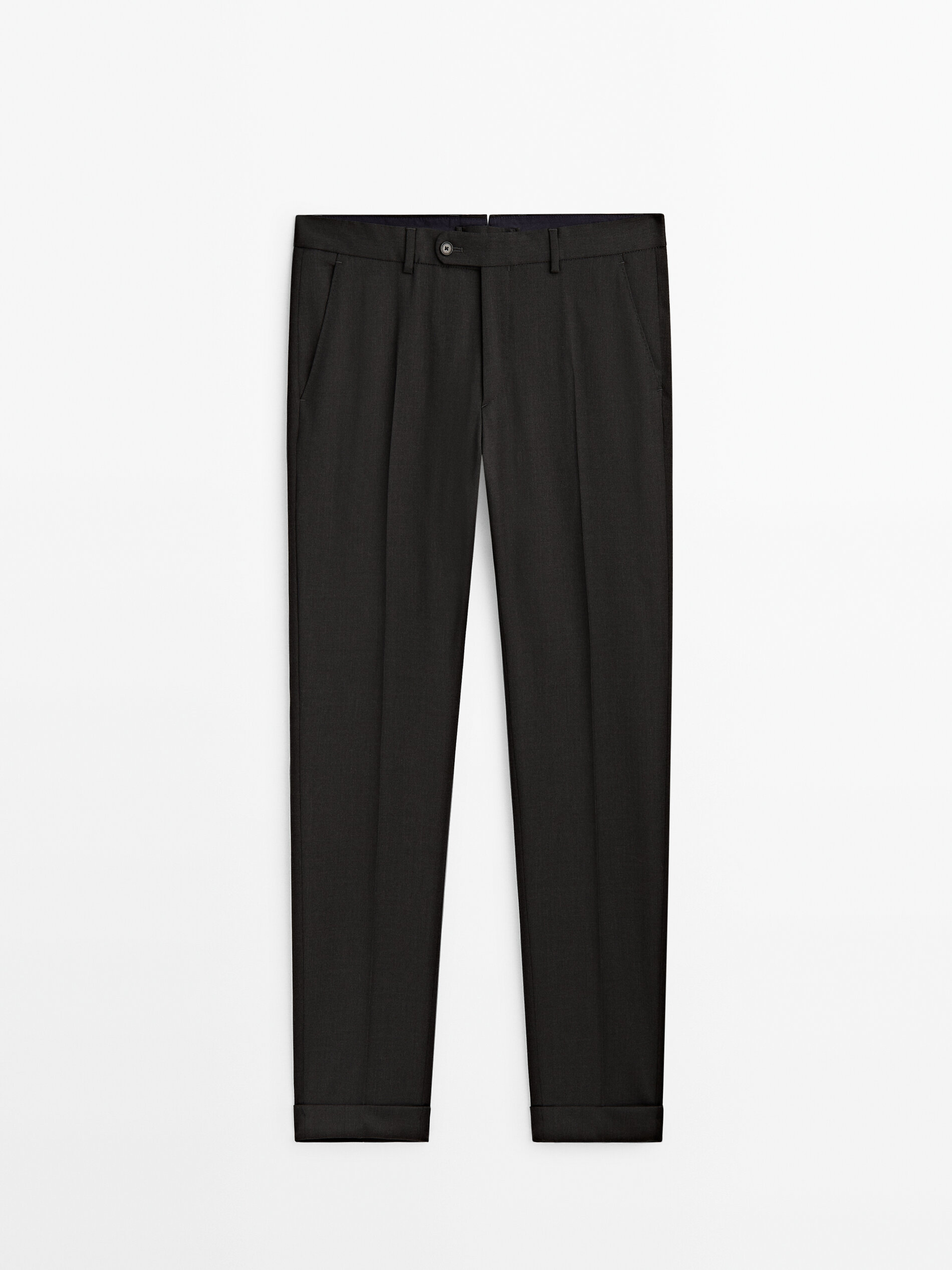 Calça pantalona lana gris - MARENGO