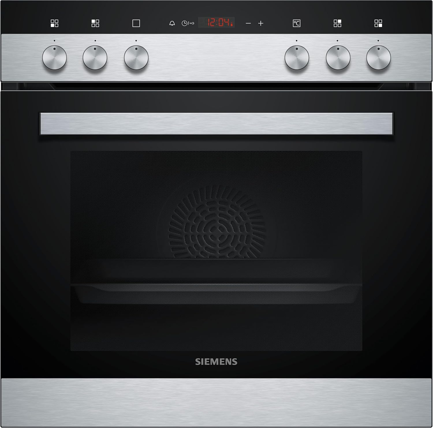 Siemens EQ110KA1Z iQ100 Herd-Glaskeramik-Kochfeld-Kombination (herdgesteuert), 59,4 cm breit, Induktions-Kochfeld rahmenlos - Made in Germany, Schnellaufheizung, 3D-Heißluft - Backen auf 3 Ebenen