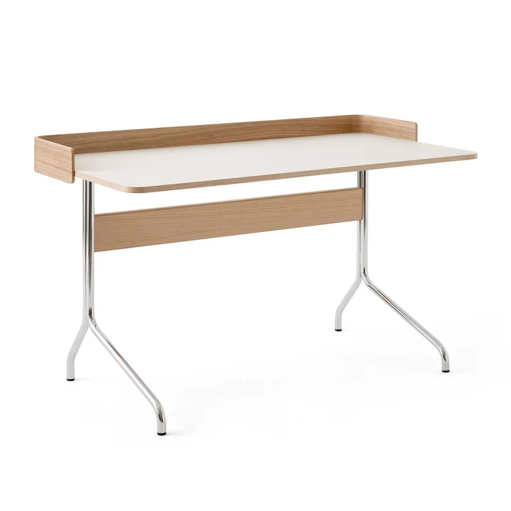&Tradition - Pavilion AV17 Schreibtisch mit Umrandung, 130 x 65 cm, Walnuss / Linoleum Iron (4178)
