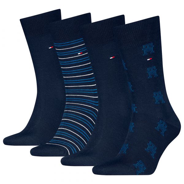 Tommy Hilfiger Meias Giftbox 701232605 4 Pares Navy 39-42